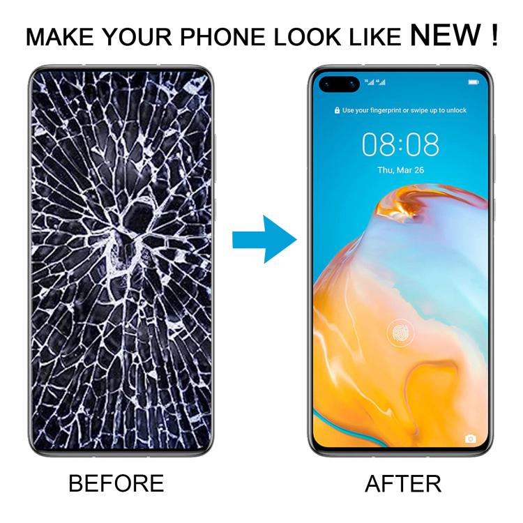 For Huawei P40 TFT LCD Screen Digitizer Full Assembly with Frame, Not Supporting Fingerprint Identification (Blue) - LCD Screen by buy2fix | Online Shopping UK | buy2fix