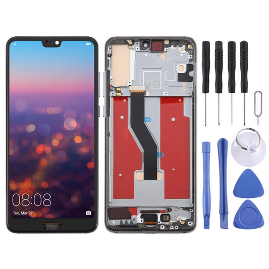 For Huawei P20 Pro TFT LCD Screen Digitizer Full Assembly with Frame, Not Supporting Fingerprint Identification (Black) - LCD Screen by buy2fix | Online Shopping UK | buy2fix