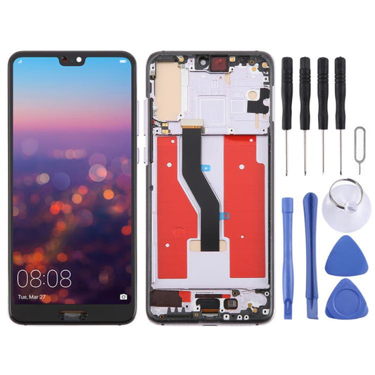 For Huawei P20 Pro TFT LCD Screen Digitizer Full Assembly with Frame, Not Supporting Fingerprint Identification (Purple) - LCD Screen by buy2fix | Online Shopping UK | buy2fix