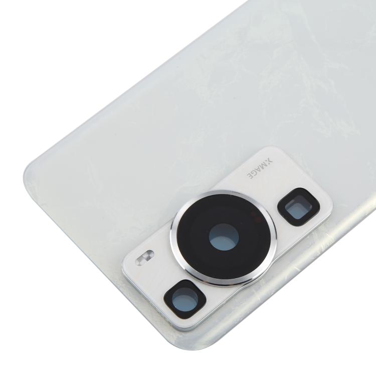 For Huawei P60 Battery Back Cover with Camera Lens Cover(White) - Back Cover by buy2fix | Online Shopping UK | buy2fix