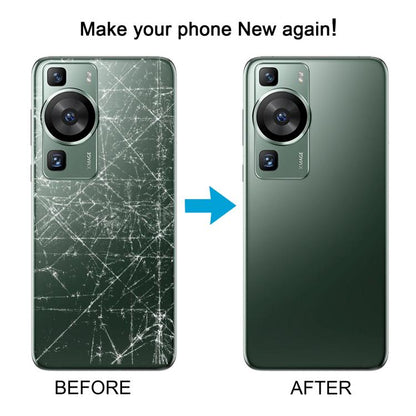 For Huawei P60 Battery Back Cover with Camera Lens Cover(Black) - Back Cover by buy2fix | Online Shopping UK | buy2fix