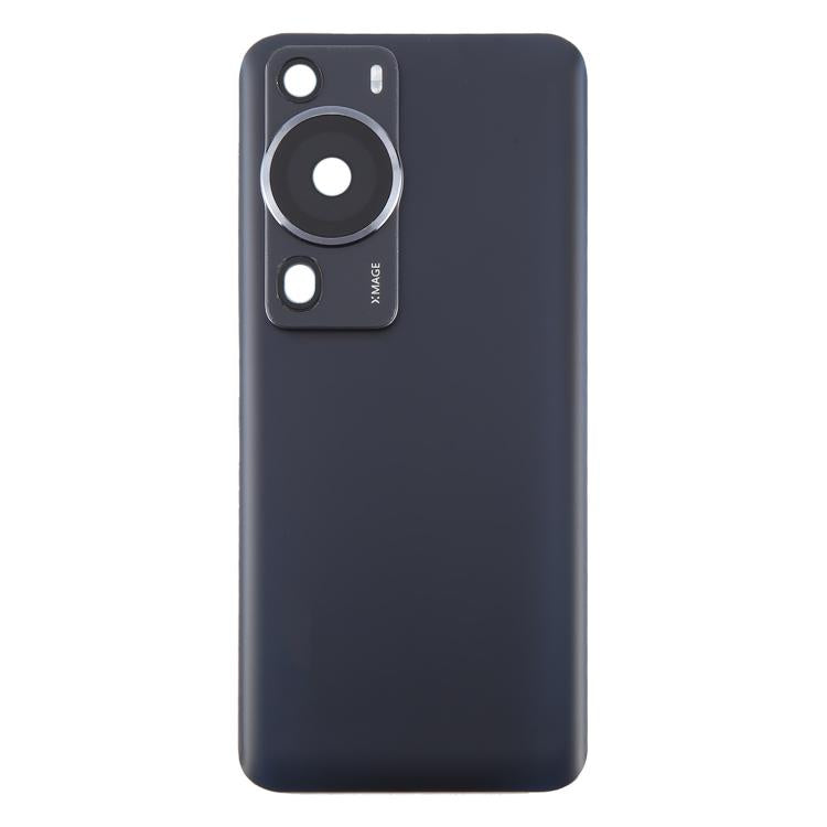 For Huawei P60 Pro Battery Back Cover with Camera Lens Cover(Black) - Back Cover by buy2fix | Online Shopping UK | buy2fix