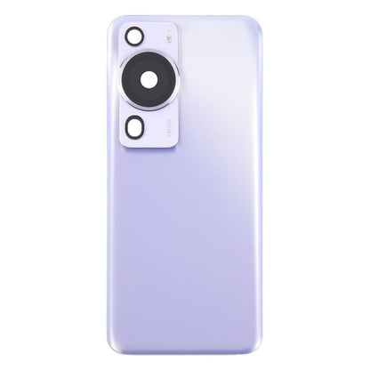 For Huawei P60 Pro Battery Back Cover with Camera Lens Cover(Purple) - Back Cover by buy2fix | Online Shopping UK | buy2fix