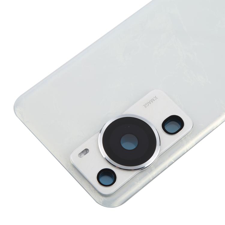 For Huawei P60 Pro Battery Back Cover with Camera Lens Cover(White) - Back Cover by buy2fix | Online Shopping UK | buy2fix