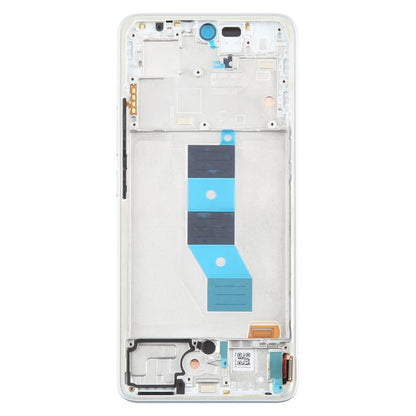 For Xiaomi Redmi Note 14 5G India AMOLED Original LCD Screen Digitizer Full Assembly with Frame (Silver) - LCD Screen by buy2fix | Online Shopping UK | buy2fix