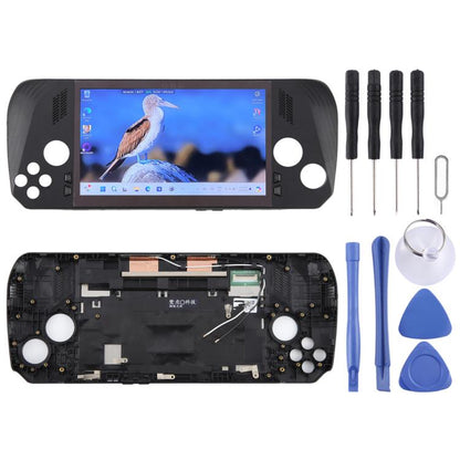 For Asus ROG Ally X 2024 Ally-RC72LA-NH007W LCD Screen Digitizer Full Assembly with Frame(Black) - ASUS Spare Parts by buy2fix | Online Shopping UK | buy2fix