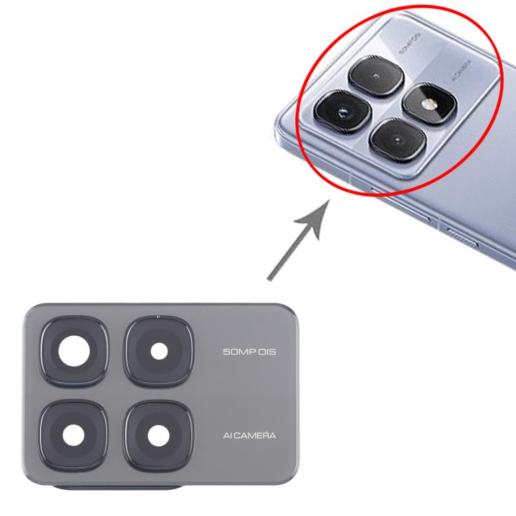 For Xiaomi Redmi K70 Ultra Original Rear Camera Lens Cover (Black) - Camera by buy2fix | Online Shopping UK | buy2fix