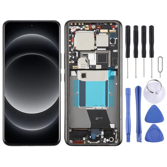 For Xiaomi 14 Ultra AMOLED Original LCD Screen Digitizer Full Assembly with Frame (Black)