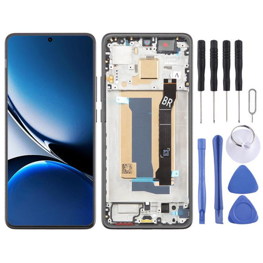 For Xiaomi Redmi Turbo 4 AMOLED Original LCD Screen Digitizer Full Assembly with Frame (Black)