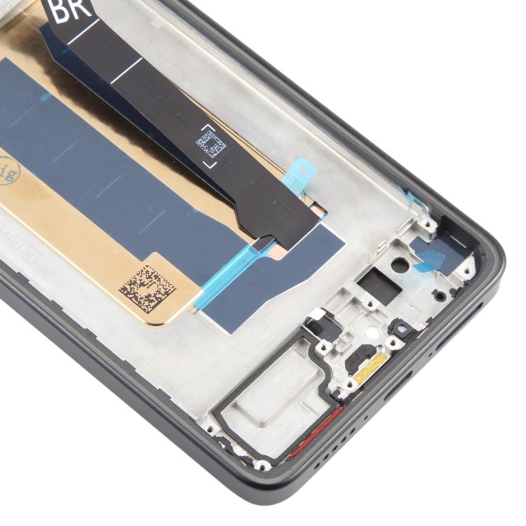 For Xiaomi Redmi Turbo 4 AMOLED Original LCD Screen Digitizer Full Assembly with Frame (Black) - LCD Screen by buy2fix | Online Shopping UK | buy2fix