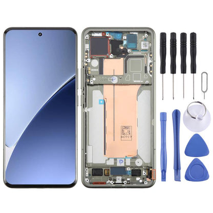 For Xiaomi 15 Pro AMOLED Original LCD Screen Digitizer Full Assembly with Frame (Green) - LCD Screen by buy2fix | Online Shopping UK | buy2fix