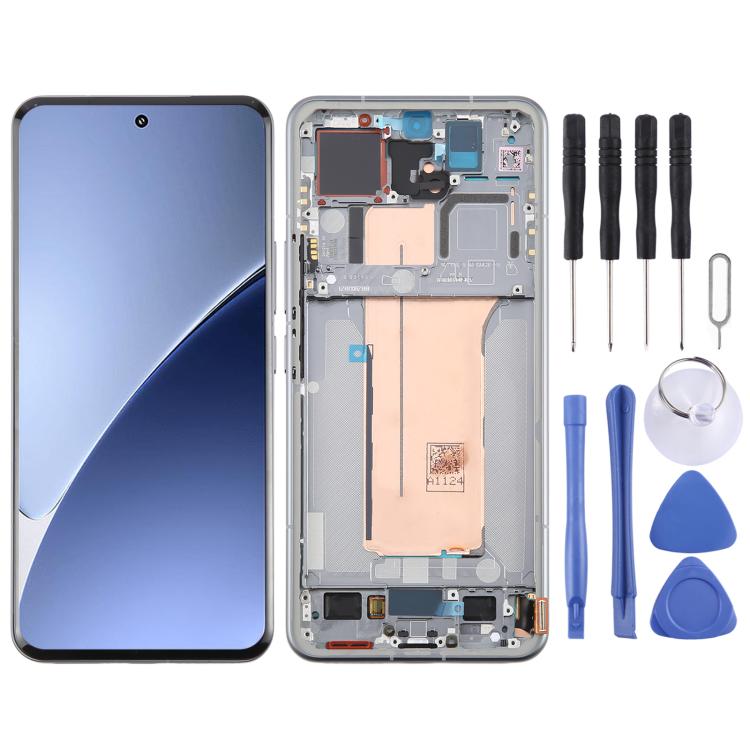 For Xiaomi 15 Pro AMOLED Original LCD Screen Digitizer Full Assembly with Frame (Silver) - LCD Screen by buy2fix | Online Shopping UK | buy2fix