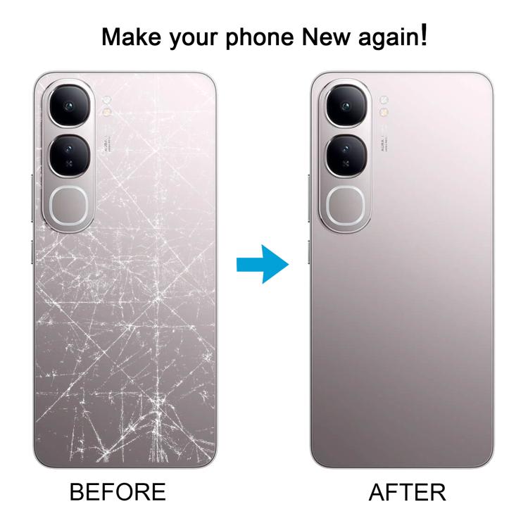 For vivo V40 Lite 5G IDN Version Original Battery Back Cover with Camera Lens Cover(Silver) - Back Cover by buy2fix | Online Shopping UK | buy2fix