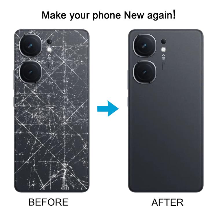 For vivo iQOO Neo9 Pro Battery Back Cover with Camera Lens Cover(Black) - Back Cover by buy2fix | Online Shopping UK | buy2fix