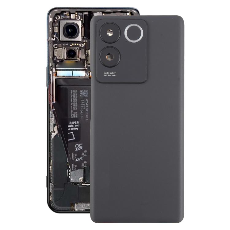 For vivo S17e Battery Back Cover with Camera Lens Cover(Black) - Back Cover by buy2fix | Online Shopping UK | buy2fix