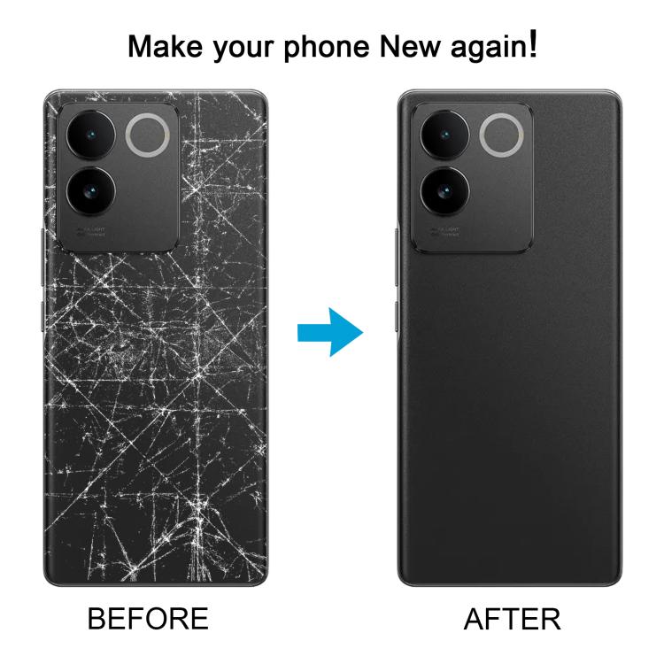 For vivo S17e Battery Back Cover with Camera Lens Cover(Black) - Back Cover by buy2fix | Online Shopping UK | buy2fix
