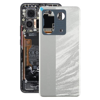 For Xiaomi Poco M7 Pro 5G Original Battery Back Cover(Silver) - Back Cover by buy2fix | Online Shopping UK | buy2fix