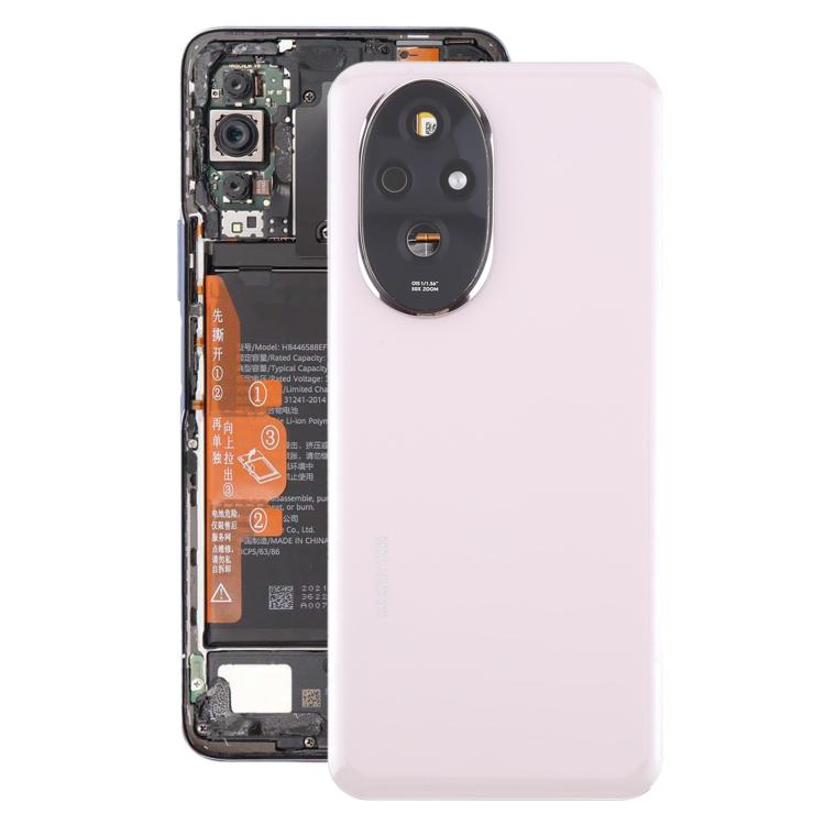 For Honor 200 OEM Battery Back Cover with Camera Lens Cover(Pink) - Back Cover by buy2fix | Online Shopping UK | buy2fix