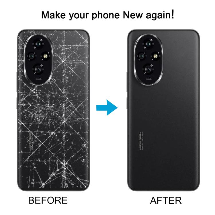 For Honor 200 Pro OEM Battery Back Cover with Camera Lens Cover(Black) - Back Cover by buy2fix | Online Shopping UK | buy2fix