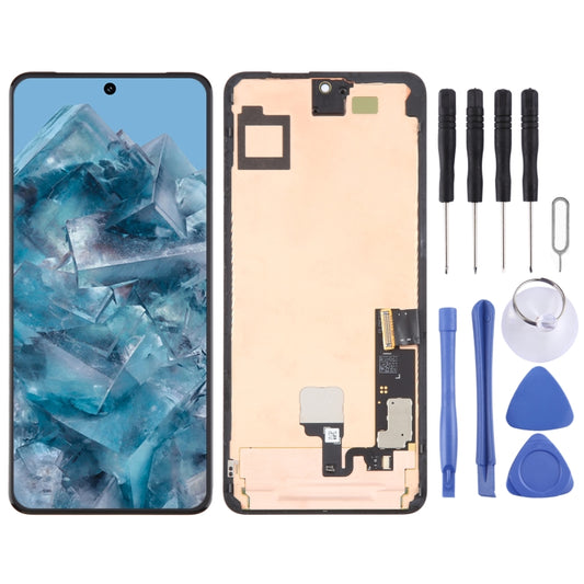 For Google Pixel 8 Pro GC3VE G1MNW Original AMOLED LCD Screen Digitizer Full Assembly with Frame/Fingerprint Sensor Flex Cable by buy2fix