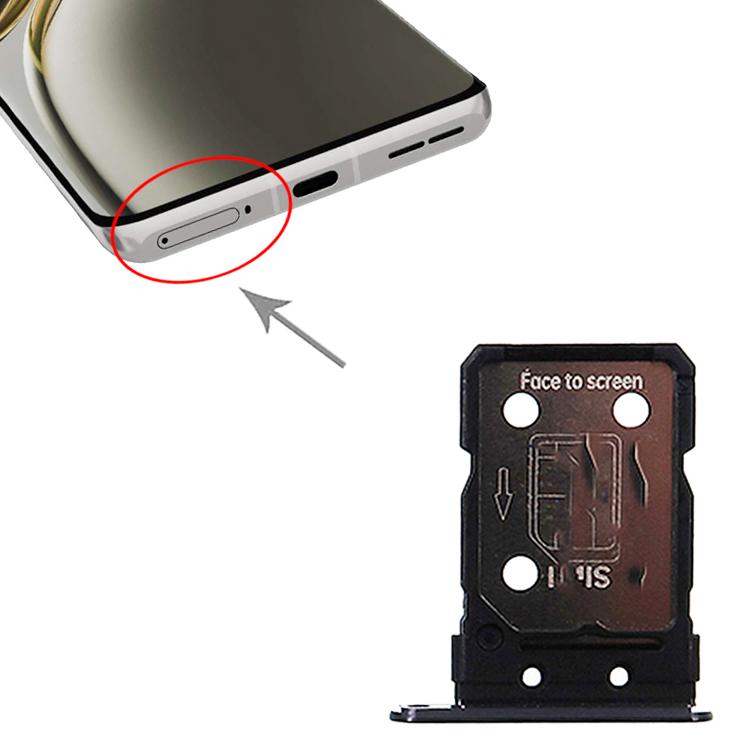 For OnePlus Ace 3 SIM Card Tray (Black) - Card Tray by buy2fix | Online Shopping UK | buy2fix