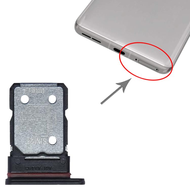 For OnePlus Ace Pro PGP110 SIM + SIM Card Tray (Black) - Card Tray by buy2fix | Online Shopping UK | buy2fix