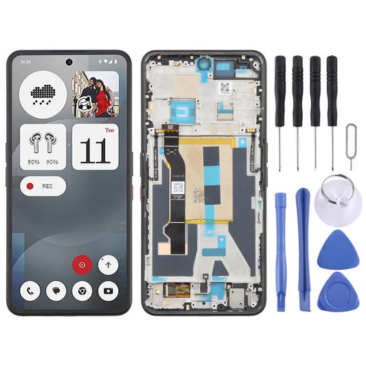 For Nothing Phone 3a A059 AMOLED Original LCD Screen Digitizer Full Assembly with Frame (Black) - For Nothing by buy2fix | Online Shopping UK | buy2fix