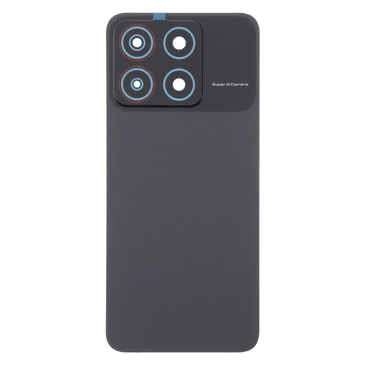 For ZTE Blade A35 Z2453 Plastic Back Cover with Camera Lens Cover(Black) - For ZTE by buy2fix | Online Shopping UK | buy2fix