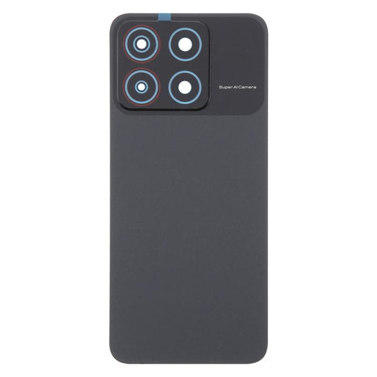 For ZTE Blade A35 Z2453 Plastic Back Cover with Camera Lens Cover(Black) - For ZTE by buy2fix | Online Shopping UK | buy2fix