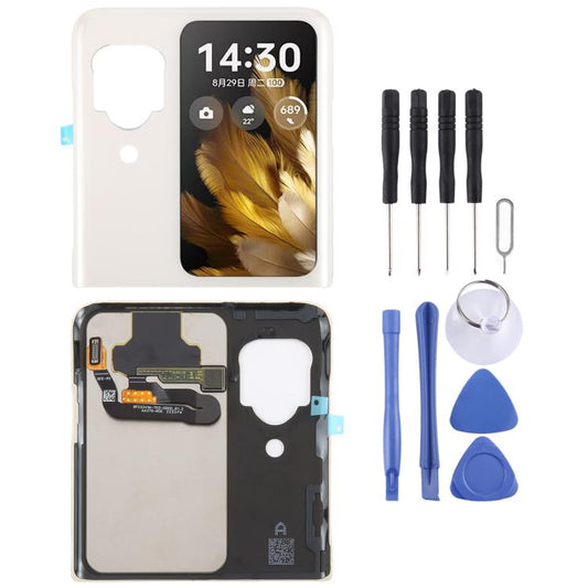 For OPPO Find N3 Flip Original LCD Secondary Screen with Digitizer Full Assembly (Gold) - LCD Screen by buy2fix | Online Shopping UK | buy2fix