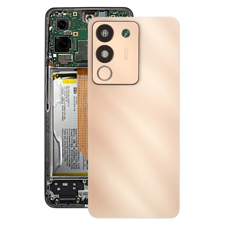 For vivo V29e Back Cover with Camera Lens Cover(Pink) - Back Cover by buy2fix | Online Shopping UK | buy2fix