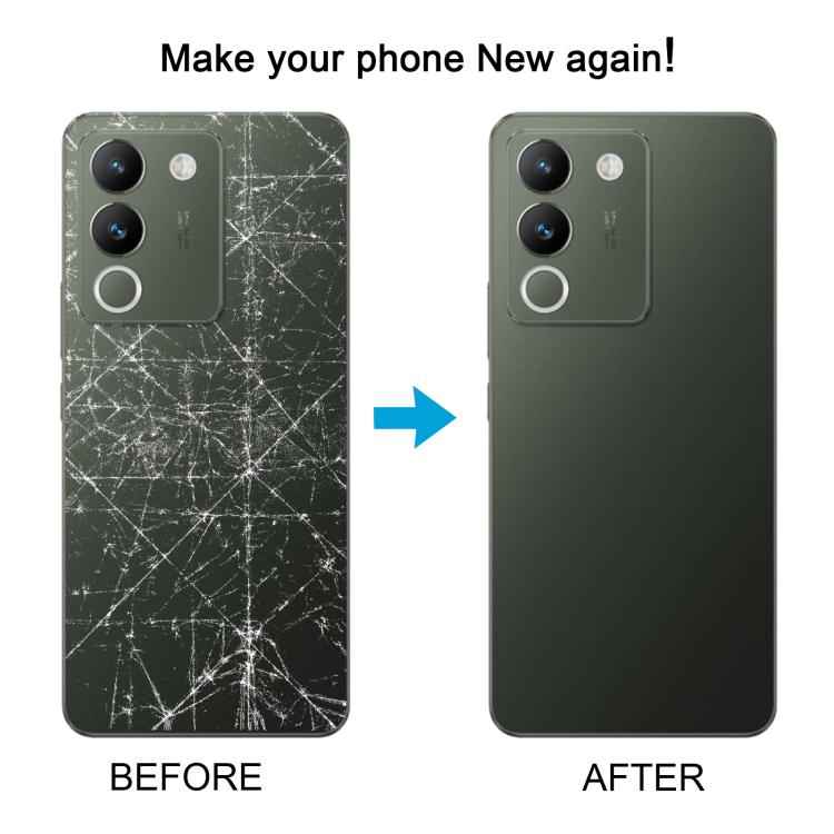 For vivo V29e Back Cover with Camera Lens Cover(Black) - Back Cover by buy2fix | Online Shopping UK | buy2fix