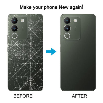 For vivo V29e Back Cover with Camera Lens Cover(Black) - Back Cover by buy2fix | Online Shopping UK | buy2fix