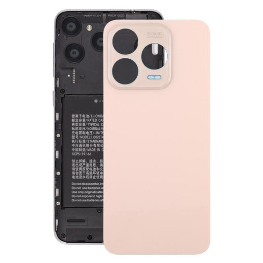 For ZTE Blade V70 Design Glass Battery Back Cover with Adhesive(Pink) - For ZTE by buy2fix | Online Shopping UK | buy2fix