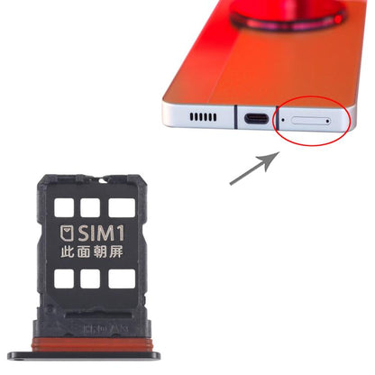 For ZTE nubia Z50S Pro NX713J SIM + SIM Card Tray (Black) - For ZTE by buy2fix | Online Shopping UK | buy2fix