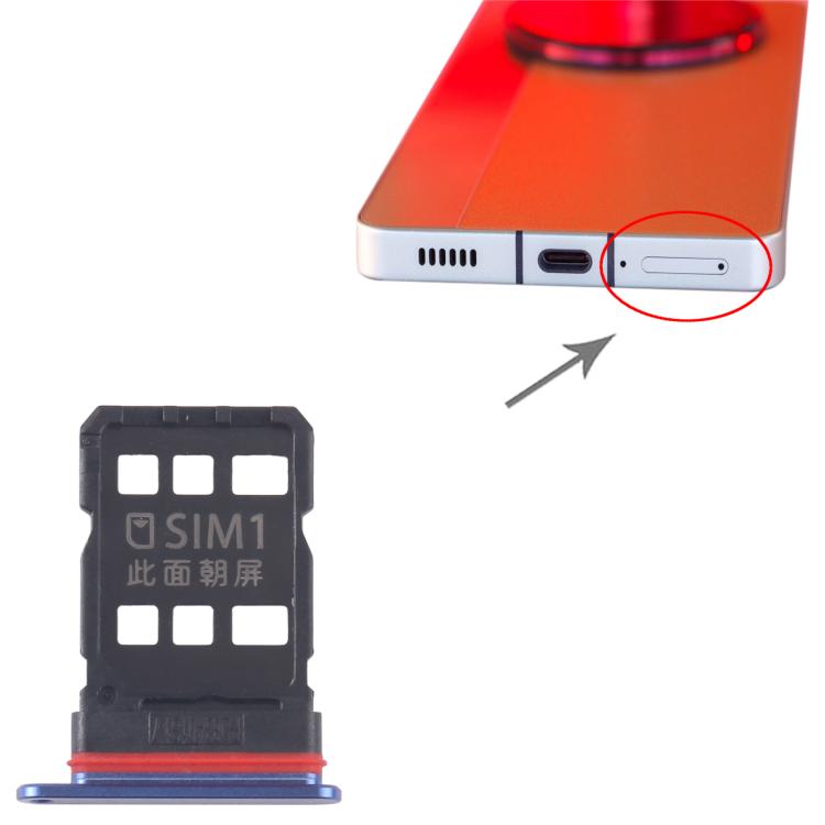 For ZTE nubia Z60 Ultra NX721J SIM + SIM Card Tray (Blue) - For ZTE by buy2fix | Online Shopping UK | buy2fix