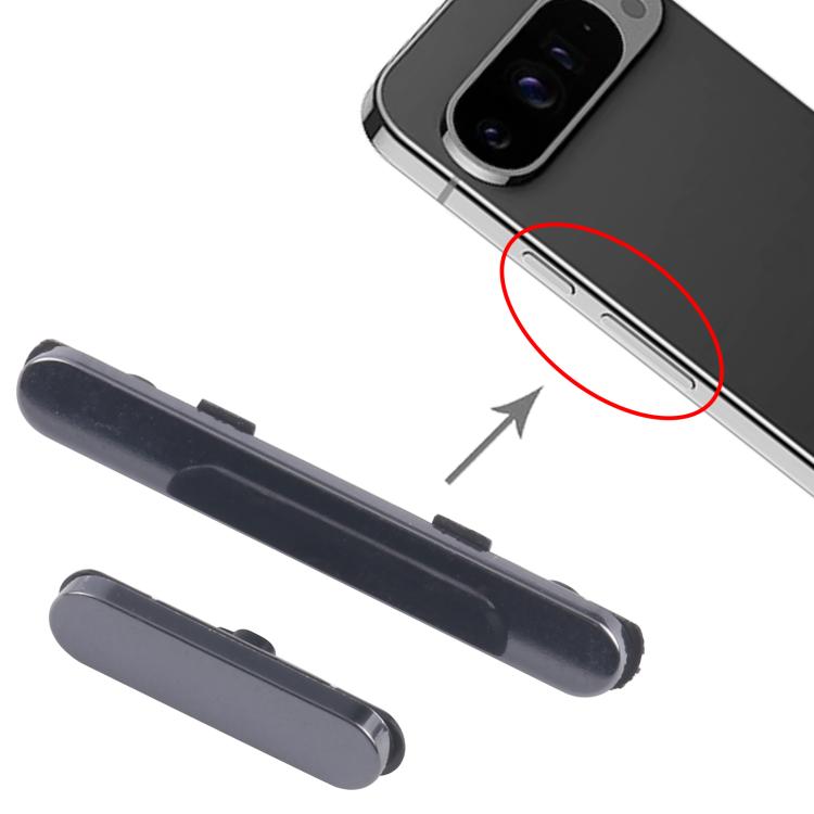 For Google Pixel 9 Pro XL Power Button and Volume Control Button (Black) - Others by buy2fix | Online Shopping UK | buy2fix