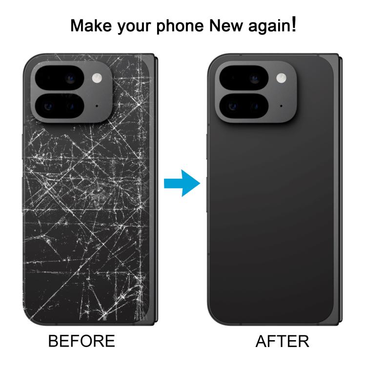 For Google Pixel 9 Pro Fold Original Back Cover with Camera Lens Cover(Black) - Back Cover by buy2fix | Online Shopping UK | buy2fix