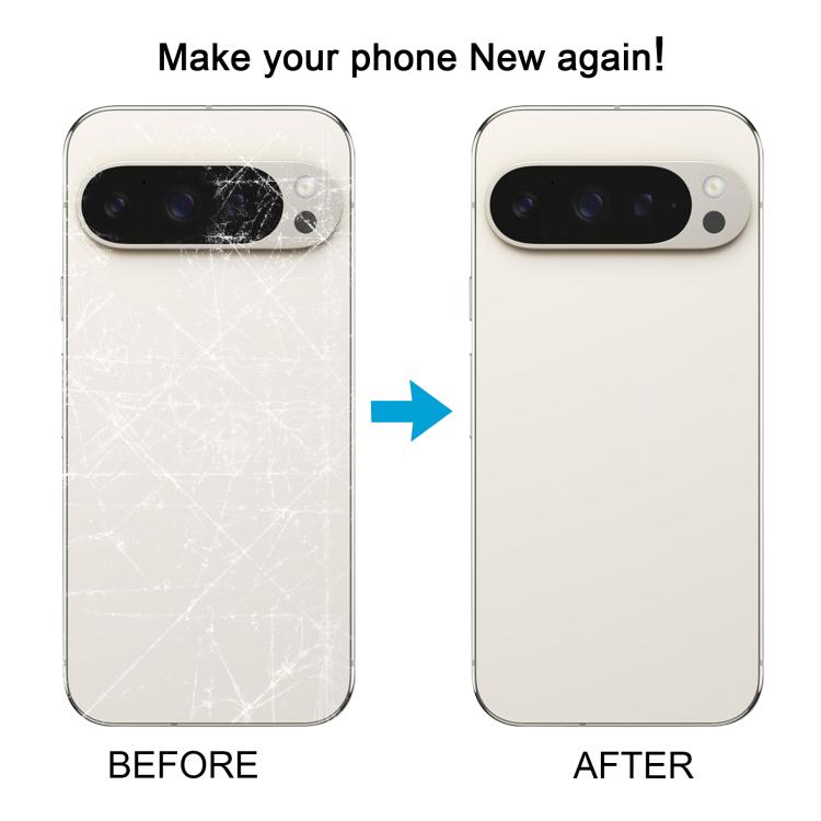 For Google Pixel 9 Pro Original Back Cover(White) - Back Cover by buy2fix | Online Shopping UK | buy2fix