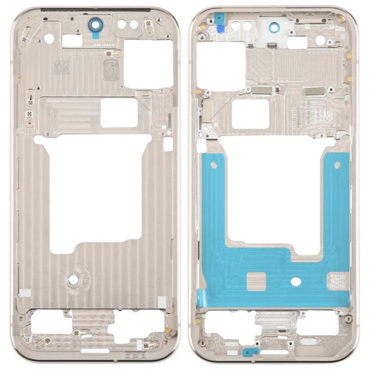 For Google Pixel 9 Pro Original Middle Frame Bezel Plate (Gold) - Frame Bezel Plate by buy2fix | Online Shopping UK | buy2fix