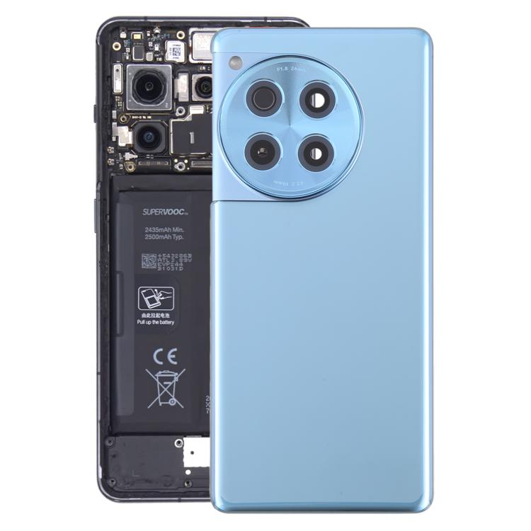 For OnePlus 12R Back Cover with Camera Lens Cover(Blue) - Back Cover by buy2fix | Online Shopping UK | buy2fix