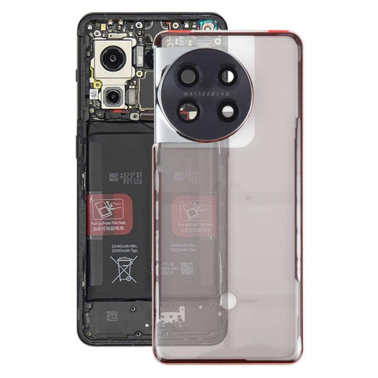 For OnePlus 11 Back Cover with Camera Lens Cover(Transparent) - Back Cover by buy2fix | Online Shopping UK | buy2fix