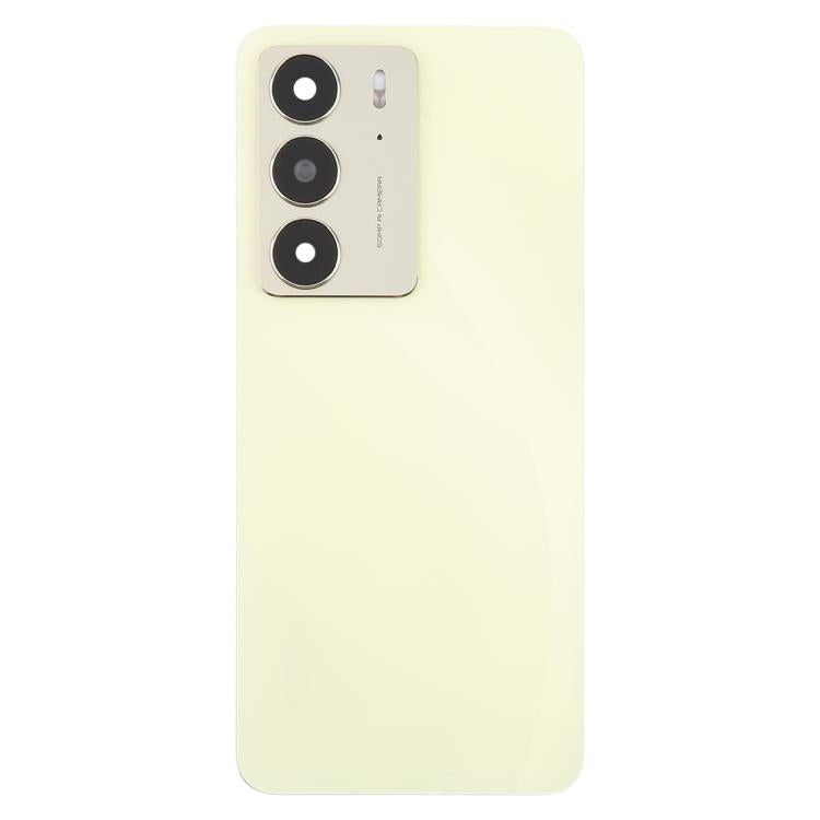 For Realme C75 4G Original Back Cover with Camera Lens Cover(Yellow) - Back Cover by buy2fix | Online Shopping UK | buy2fix