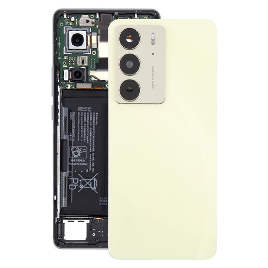 For Realme C75 4G Original Back Cover with Camera Lens Cover(Yellow) - Back Cover by buy2fix | Online Shopping UK | buy2fix