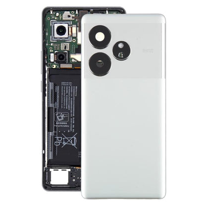 For Realme GT 6 Global Original Back Cover with Camera Lens Cover(Silver) - Back Cover by buy2fix | Online Shopping UK | buy2fix