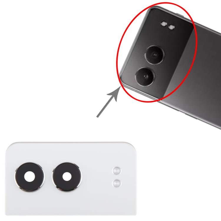 For OnePlus Nord 4 CPH2663 CPH2661 Original Rear Camera Lens Cover (White) - Camera Series by buy2fix | Online Shopping UK | buy2fix