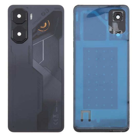 For ZTE nubia Neo 3 Plastic Battery Back Cover with Camera Lens Cover(Black) - For ZTE by buy2fix | Online Shopping UK | buy2fix