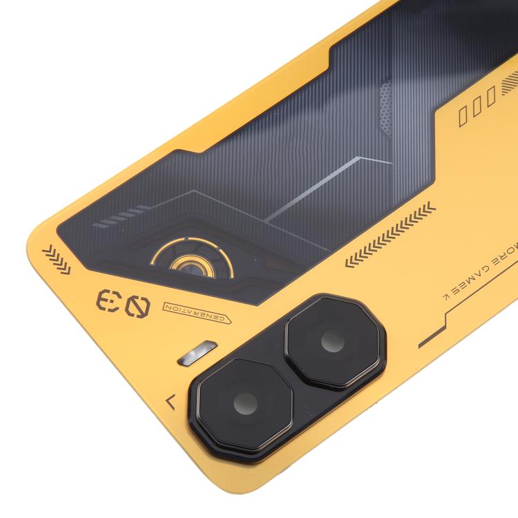 For ZTE nubia Neo 3 Plastic Battery Back Cover with Camera Lens Cover(Gold) - For ZTE by buy2fix | Online Shopping UK | buy2fix