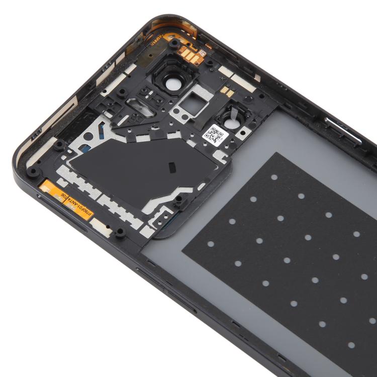 For ZTE nubia Neo 3 Plastic Battery Back Cover with Middle Frame / Camera Lens Cover(Black) - For ZTE by buy2fix | Online Shopping UK | buy2fix