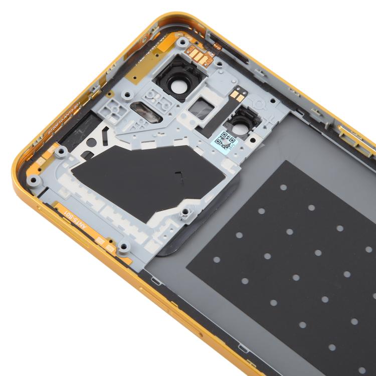 For ZTE nubia Neo 3 Plastic Battery Back Cover with Middle Frame / Camera Lens Cover(Gold) - For ZTE by buy2fix | Online Shopping UK | buy2fix